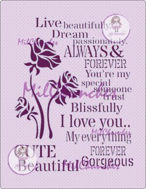 Stencil Carta 009