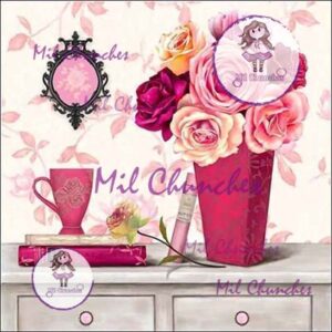 Cromo Papel Flores 017