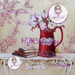 Cromo Papel Flores-064