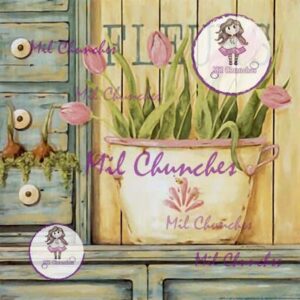 Cromo Papel Flores-091