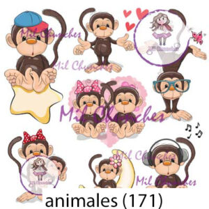 Cromo Papel Animales-171