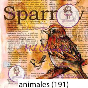 Cromo Papel Animales-191