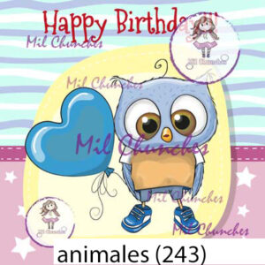 Cromo Papel Animales-243
