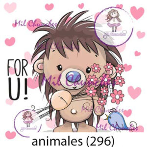 Cromo Papel Animales-296