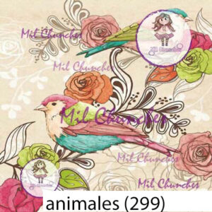 Cromo Papel Animales-299