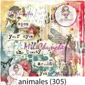 Cromo Papel Animales-305
