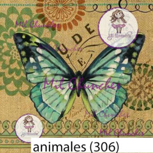 Cromo Papel Animales-306