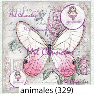 Cromo Papel Animales-329