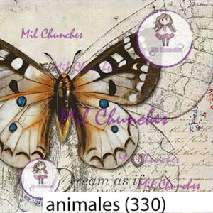Cromo Papel Animales-330