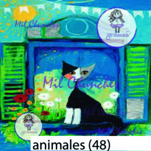 Cromo Papel Animales-048