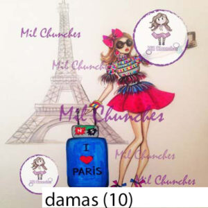 Cromo Papel Damas 010
