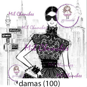 Cromo Papel Damas-100
