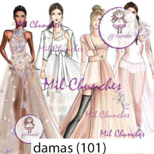 Cromo Papel Damas-101