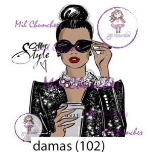 Cromo Papel Damas-102