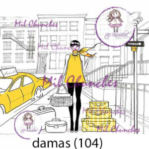 Cromo Papel Damas-104