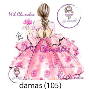 Cromo Papel Damas-105