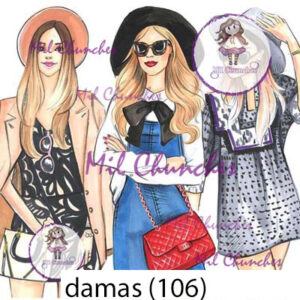 Cromo Papel Damas-106