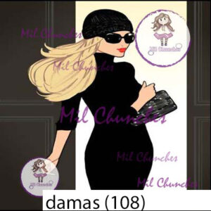 Cromo Papel Damas-108