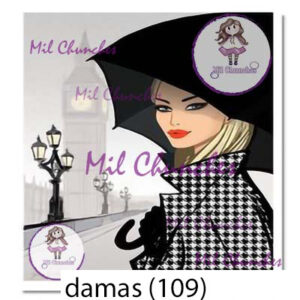 Cromo Papel Damas-109