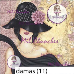Cromo Papel Damas 011
