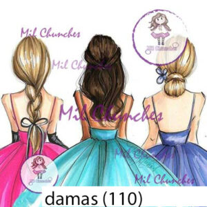 Cromo Papel Damas-110