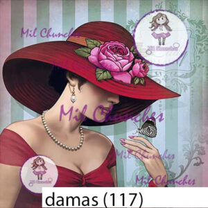 Cromo Papel Damas-117