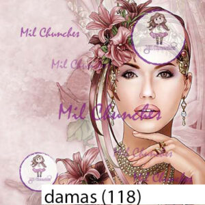 Cromo Papel Damas-118