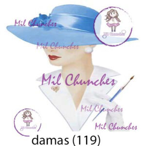 Cromo Papel Damas-119