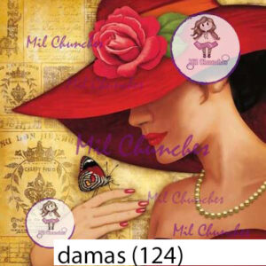 Cromo Papel Damas-124