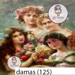 Cromo Papel Damas-125