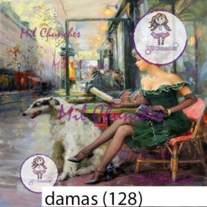Cromo Papel Damas-128