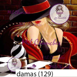 Cromo Papel Damas-129