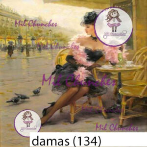 Cromo Papel Damas-134