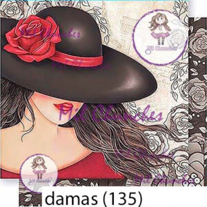 Cromo Papel Damas-135