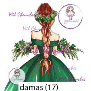 Cromo Papel Damas 017