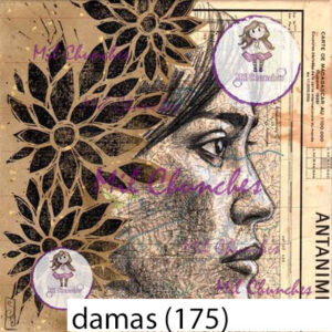 Cromo Papel Damas-175