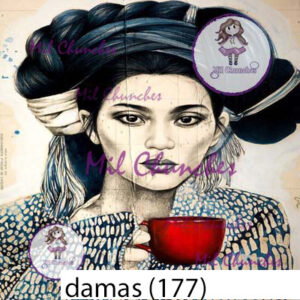 Cromo Papel Damas-177