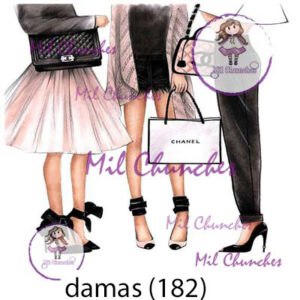 Cromo Papel Damas-182