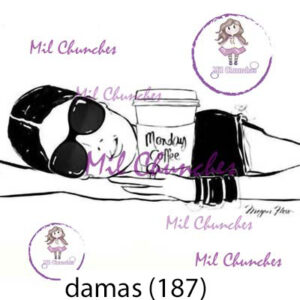 Cromo Papel Damas-187