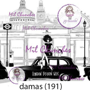 Cromo Papel Damas-191