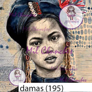 Cromo Papel Damas-195