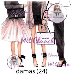 Cromo Papel Damas 024