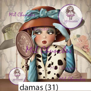 Cromo Papel Damas 031