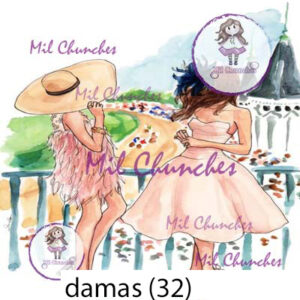 Cromo Papel Damas 032