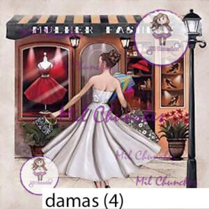 Cromo Papel Damas 004