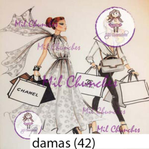 Cromo Papel Damas-042