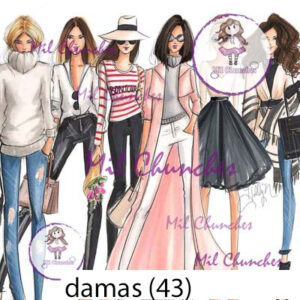 Cromo Papel Damas-043