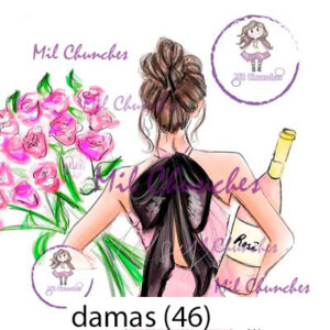 Cromo Papel Damas-046
