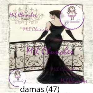 Cromo Papel Damas-047