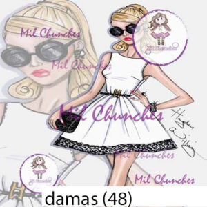 Cromo Papel Damas-048
